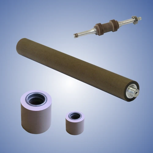 Rollers rubberized with light rubber