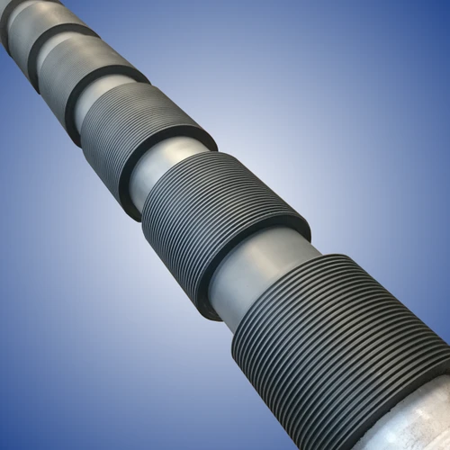 Rubberizied roller for round baler